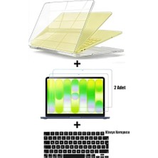 Marmara Avm Macbook Neo 13 Inç (A18-A18 Pro 2026) Uyumlu Kapak, 2 Adet Ekran Koruyucu, Klavye Pedi Set, Siyah