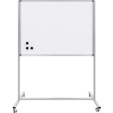 Marmara Avm Mıknatıslı Mobil Ayaklı Beyaz Yazı Tahtası 90X120 cm