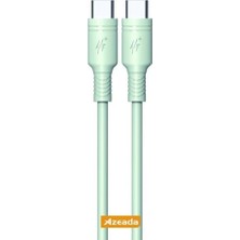 Marmara Avm 60W Type-C To Type-C Şarj ve Data Kablosu, 1m, Yeşil, PD-B82AY