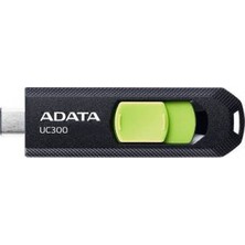 Adata Choice UC300 Siyah/yeşil 256GB Type-C USB Bellek USB 3.2 Gen-1