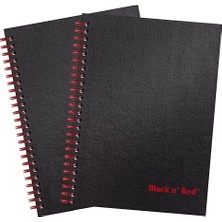 Marmara Avm Iş Defterleri, 2'li Paket, Sert Kapaklı, Çift Telli, 70 Yaprak, 8-1/4" x 5-1/4", Siyah (400163208)