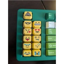 Marmara Avm Emoji Tasarımlı Mekanik Klavye Tuş Seti Keycaps