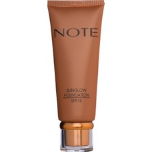 Note Cosmetics Sunglow 20 Işıltılı Spf 15 Bronzlaştırıcı Fondöten
