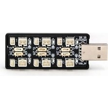 Marmara Avm 6 Kanal USB 3.7V Lityum Pil Şarj Kartı 0.6A; 0.2A 2 mm ve 1.25 mm Jst-Ph Soket Rc Oyuncak Model DVM.101.440