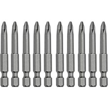 Marmara Avm (10'lu Set) Mıknatıslı Yıldız Ph2 Bits Uç 75 mm Kutulu Manyetik 1/4 Matkap Ucu, 7.5 cm Uzunluk