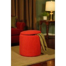 Maison Luré Puf Teddy Kuzu Tüy Kumaş Sandıklı Silindir Çok Amaçlı Puf Koltuk Bench Tabu Puf & Bench