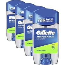 Marmara Avm Power Rush Terlemeyi Önleyici Şeffaf Jel Deodorant 70 ml (4 Paketi)