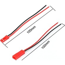 Marmara Avm Kablo, Erkek Dişi Çift 10 cm 100 mm Model Uçak Helikopter Robot Lipo Lityum Lion Pil Akü Bağlantı Kablosu Rc Dıy LED Fpv Quadcopter, Jst