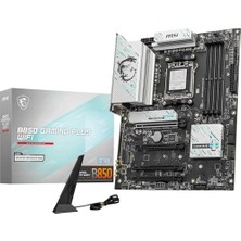 Marmara Avm B850 Gamıng Plus Wıfı Anakart; Atx, Amd Ryzen 9000/8000/7000 Işlemcileri, Am5, Ddr5 Bellek Arttırma 8200+ Mt/s (Oc), Pcıe 5.0 X16 ve 4.0 X16, M.2 Gen5, Wi-Fi 7,5g Lan'ı Destekler