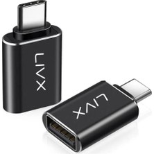 Marmara Avm USB 3.1 To Type-C 10GBPS 3A Hızlı Şarj ve Data Aktarımı Çevirici Otg Adaptör, Siyah, Otgcz Ikili