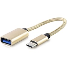 Marsilyan Type-C To USB 3.0 Otg Dönüştürücü Kablo Gold HDX1001