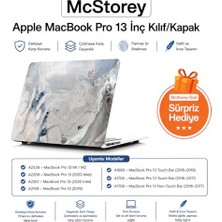 Marmara Avm MacBook Pro 13 M1 M2 Uyumlu R-39 Mermer Desenli Sert Kapak A1706 A1708 A1989 A2159 A2251 A2289 A2338