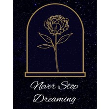 Marmara Avm Never Stop Dreaming: Black And Gold Roses Elegant Daily Journal