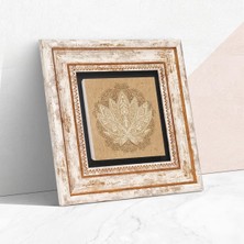 Lotus Çiçeği Taş Duvar Tablosu - Çerçeveli Taş Tablo - Dekoratif Duvar Sanatı - Modern Ev ve Ofis Duvar Dekoru T1-178