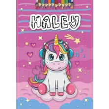 Marmara Avm A4 21 x 29.7 cm 4 8 25 Anniversaire Fille Ans Motifs Avec Le Pr Nom Grand Format Haley Livre De Coloriage Personnalis Pour Licorne Cadeau D