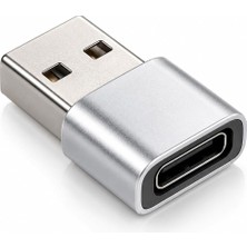 USB To Type-C Dönüştürücü Adaptör – Usb-A Erkek To Usb-C Dişi Çevirici, Tak Çalıştır Kompakt Metal Gövde, Telefon Tablet Bilgisayar ve Type-C Cihazlar Için USB C Adaptör