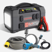 Lokithor AW401 12V 2500AMP Li-Polymer Smart Jump Starter (Pump - Pressure Washer - Powerbank - LED Lamp)