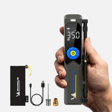 Michelin MC34648 Rechargeable Li-Ion 150 Psı Portable Tire Inflator With Digital Pressure Gauge And LED Light