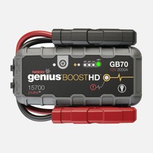 Noco Genius GB70 12V 2000AMP Ultrasafe Lithium Battery Starter + Powerbank + LED Light