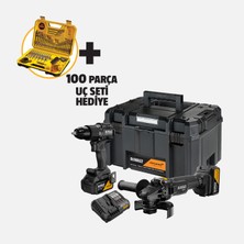Dewalt DCK2223MP2T-QW Mclaren 2-Piece Set + 2X5AH Battery Set (Drill + Grinder)