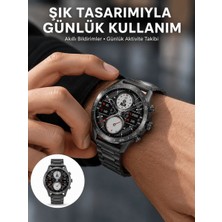 Lexroo Akıllı Saat Çelik Kordon Çağrı Cevaplama Amoled Ekran Titreşimli Uyku ve Sağlık Takibi Yeni