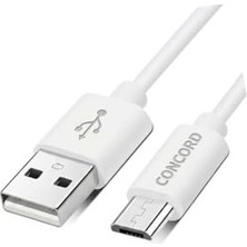 Marmara Avm C-321 2.1A 100 cm Micro USB Veri ve Şarj Kablosu, Beyaz