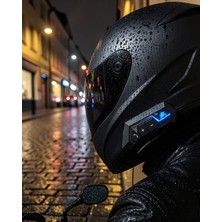 Teknodayım Kablosuz Motosiklet Kask Kulaklığı Bluetooth Mikrofonlu Sürüş Sistemi