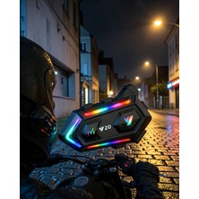 Teknodayım Bluetooth 5.3 Motosiklet Kask Intercom Kulaklık 1000 Metre Ipx6 Su Geçirmez