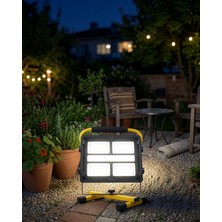Teknodayım Solar Enerjili LED Kamp Feneri 4 Modlu Ayarlanabilir Açılı Güçlü Aydınlatma