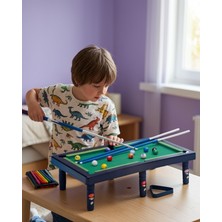 Teknodayım Mini Bilardo Oyunu Seti Evde Eğlenceli Masa Oyunu Çocuk ve Aile