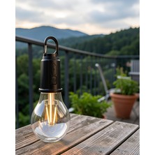 Teknodayım Şarjlı Dekoratif Kamp Lambası Askılı Ampul LED Işık Type-C Girişli