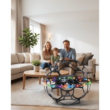 Teknodayım El Sensörlü Uçan Top Drone Çocuklar Için LED Işıklı Eğlence Oyuncağı