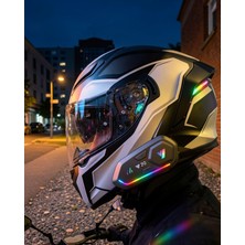 Teknodayım Şarjlı Motosiklet Kask Intercom Kulaklık Bluetooth 5.3 Teknolojisi