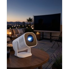 Astraltech Akıllı Projeksiyon Powerbankli Taşınabilir Sinema Projektörü 4K Hd Kaliteli Yeni Nesil