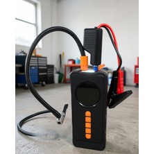 Astraltech Dijital Lastik Şişirme Kompresörü Akü Takviye Powerbank LED Aydınlatmalı Acil Durum Cihazı