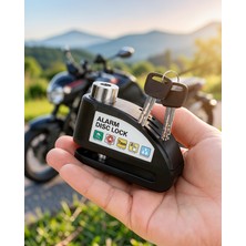 Teknodayım Taşınabilir Alarm Disk Kilidi Motosiklet Scooter Bisiklet Güvenlik Yeni Nesil