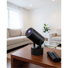 Astraltech Akıllı Projeksiyon Cihazı Karaoke Mikrofonlu 1080P Android Yeni Nesil