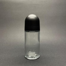 Marmara Avm Şişe; 50 cc Roll-On Cam, Şeffaf, 50 ml Cam Deodorant Şişesi x 3 Adet