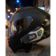 Teknodayım Kask Içi Kablosuz Kulaklık Kamera Fonksiyonlu Ipx8 Su Geçirmez ve LED Ekranlı