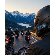 Teknodayım Motosiklet Kaskı Için Bluetooth Kulaklık Hands Free Çağrı Özellikli