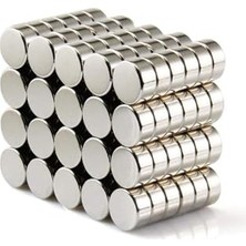 Marmara Avm Yuvarlak Güçlü Neodyum Mıknatıs Magnet, 150 Adet, 6 mm x 2 mm