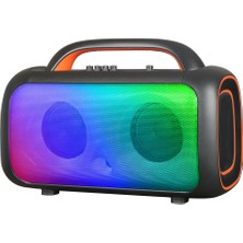 Lexroo GD-2609 Dijital LED Göstergeli Mikrofonlu Rgb Tws Çift 5 Inç Stereo Bass Kablosuz - Siyah