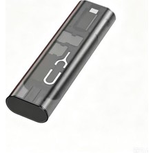 Lexroo 5in1 Type-C To Type-C Pd Kablolu 60W Çevirici Adaptör Seti Saklama Kutusu - Siyah