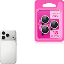 Lexroo iPhone 18 Pro Max Cl-06 Kamera Lens Koruyucu - Titanyum-Gümüş