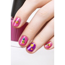 Lexroo Ananas Tırnak Dövmesi, Tırnak Tattoo, Nail Art, Tırnak Sticker