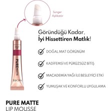 Lexroo Pure Matte Lip Mousse 60 Wild Berry Kadifemsi Mat Likit Ruj - Bordo