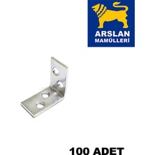 Marmara Avm Masa Gönye 15X25 "l" Demir, Köşe Demiri 100 Adet | Sağlamlığı