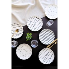 Marmara Avm Porselen Dash Pasta Tabağı 20 cm 6 Kişilik 6 Parça TVL6PTPRS1108