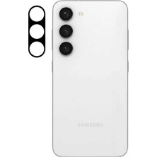 Lexroo Galaxy S23 Plus 3D Kamera Camı - Siyah
