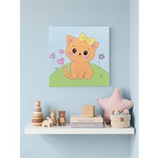 Lexroo Baby Shower HEDIYELIK%100 El Yapımı Akrilik Tablo - 20X20 cm Dekoratif Bebek Odası Süsü